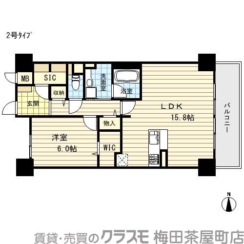 アトレ梅北の間取り