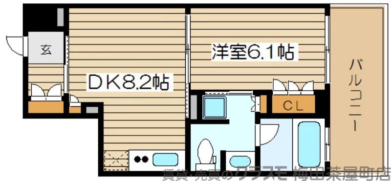 リーガル梅田EASTの間取り