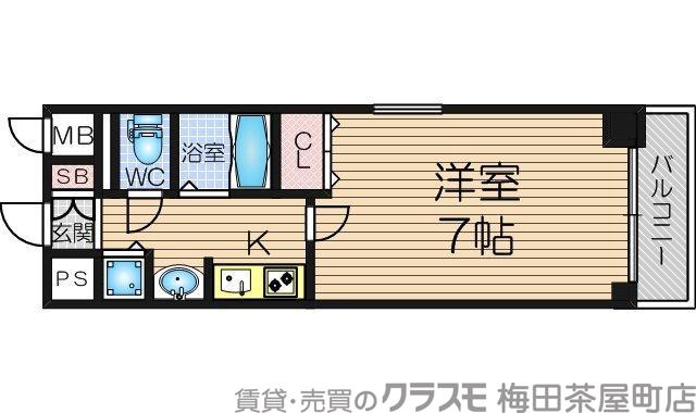 プレサンス梅田EASTの間取り