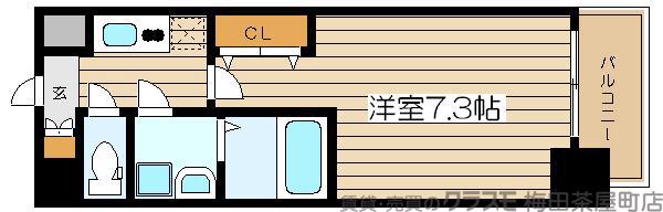 中崎西の完工年月(2004年8月)築の賃貸マンションの間取り