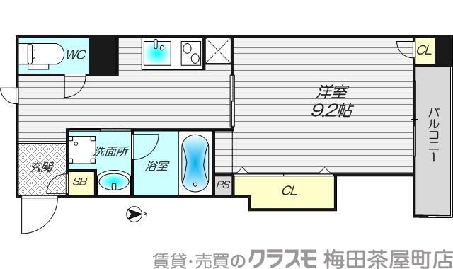 マジェスティ天満橋の間取り