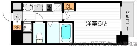 プレミアムコート天神橋の間取り
