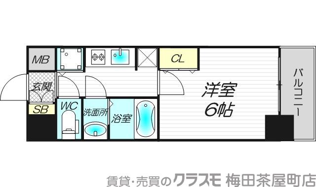 プロシード梅田西アヴァンセの間取り
