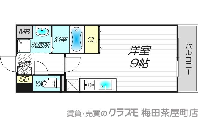 プロシード梅田西アヴァンセの間取り