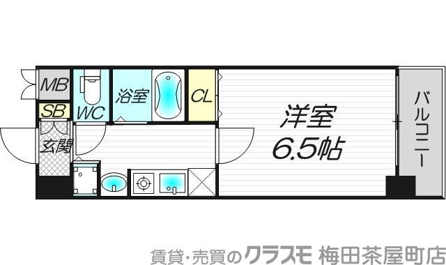 ライジングコート梅田サンライズの間取り