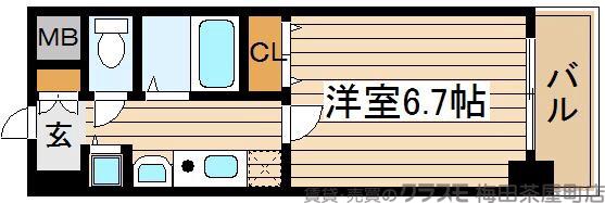 ライジングコート梅田サンライズの間取り