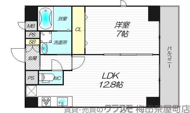 天神西町の完工年月(2016年9月)築の賃貸マンションの間取り