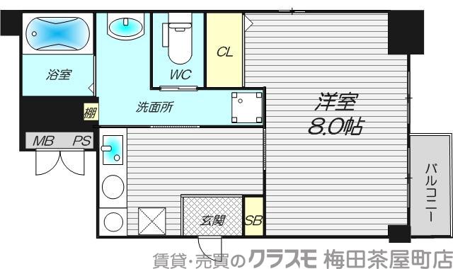 アクアプレイス梅田の間取り
