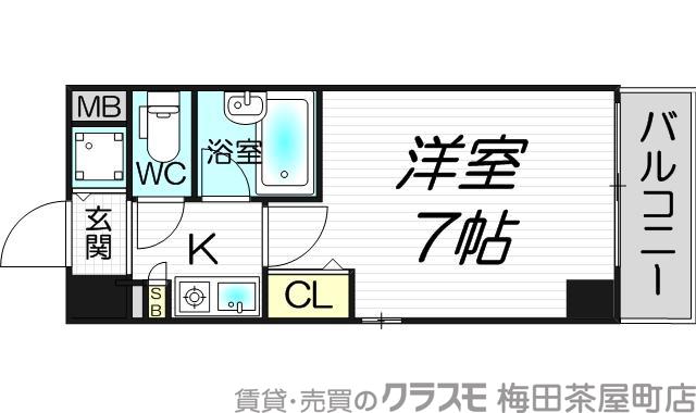 パラシオ南森町の間取り