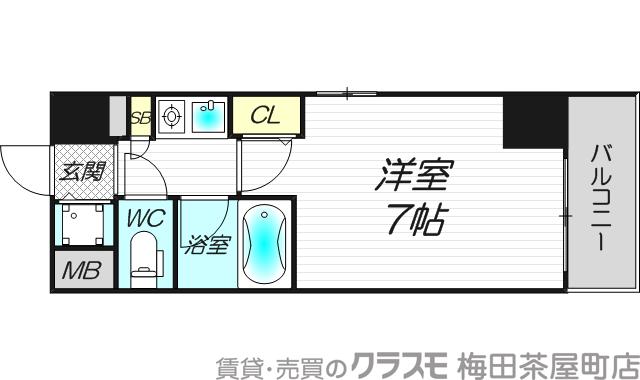 パラシオ南森町の間取り