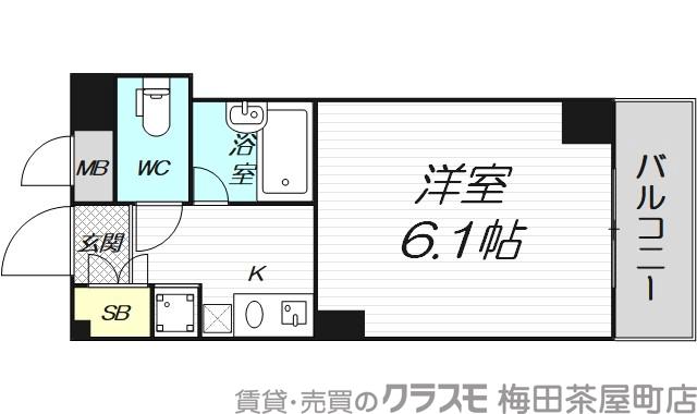 長柄中の完工年月(1998年10月)築の賃貸マンションの間取り