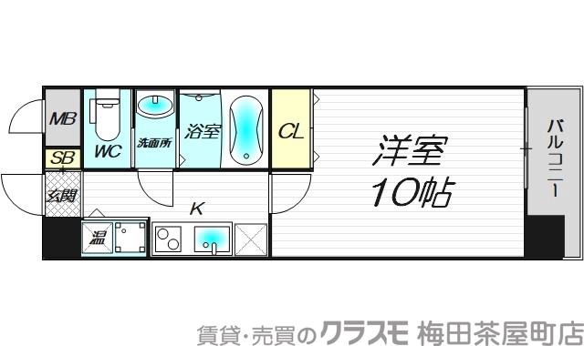 エス・キュート平野町の間取り