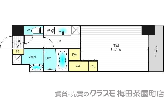 南扇町の完工年月(2006年1月)築の賃貸マンションの間取り