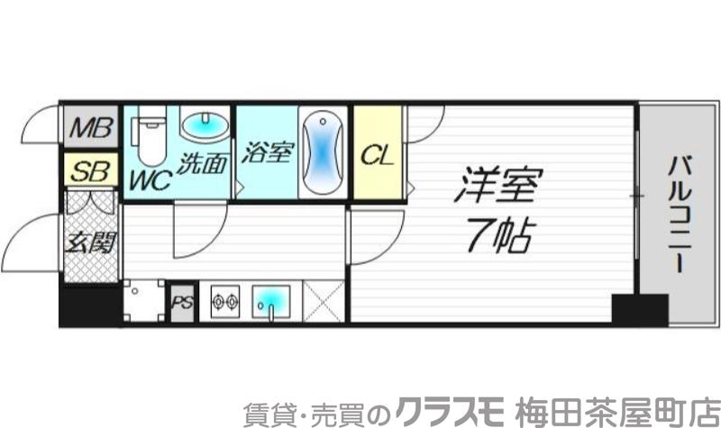 エスリード梅田北の間取り