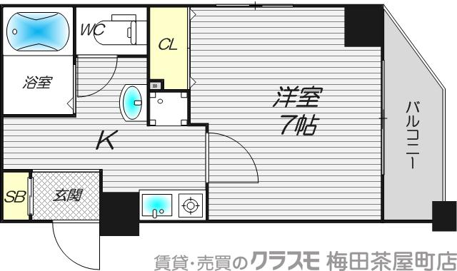 セレッソコート西心斎橋IIIの間取り