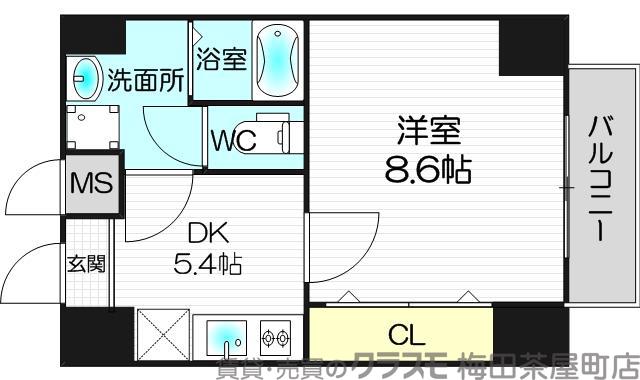 同心の完工年月(2017年10月)築の賃貸マンションの間取り