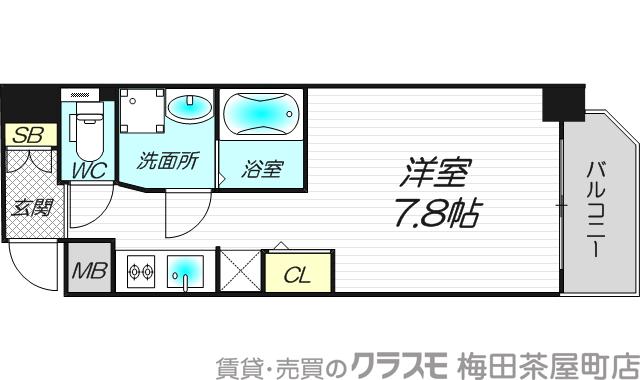 ララプレイス大阪城ヴェステンの間取り
