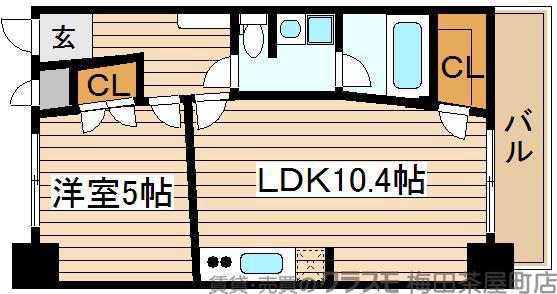 LaDouceur中之島の間取り