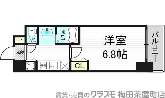 天神西町の完工年月（2016年2月）築の賃貸マンションの間取り