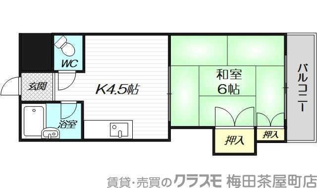Collection中崎Ⅰの間取り