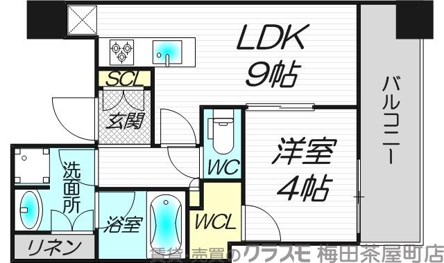 パークタワー北浜の間取り