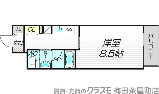 末広町の完工年月（2003年3月）築の賃貸マンションの間取り