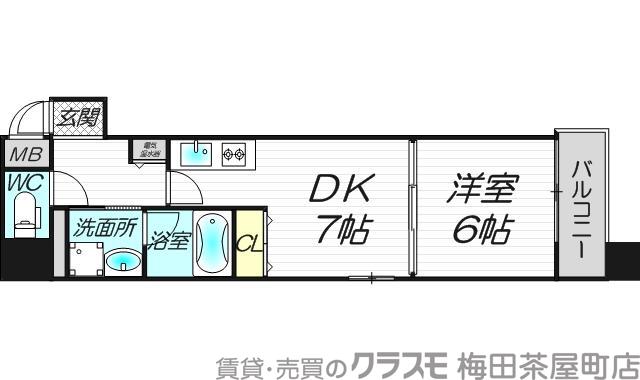 末広町の完工年月（2003年3月）築の賃貸マンションの間取り