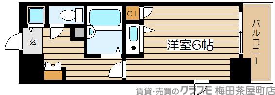 天神西町の完工年月（1998年3月）築の賃貸マンションの間取り
