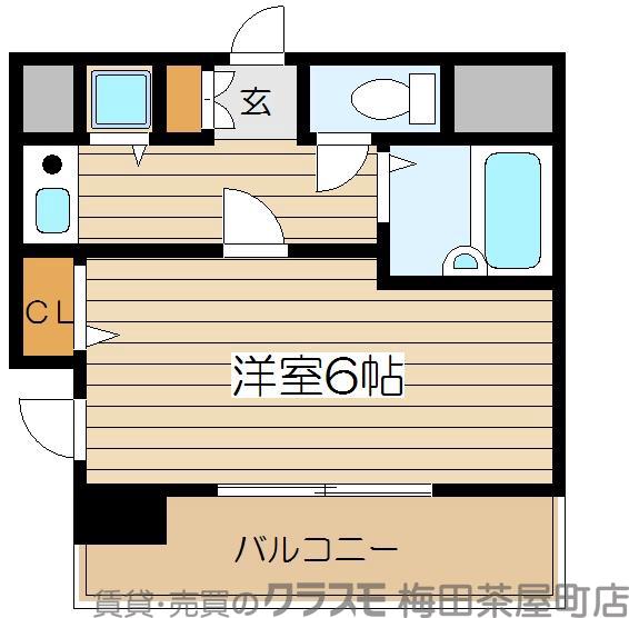 天神西町の完工年月（1998年3月）築の賃貸マンションの間取り