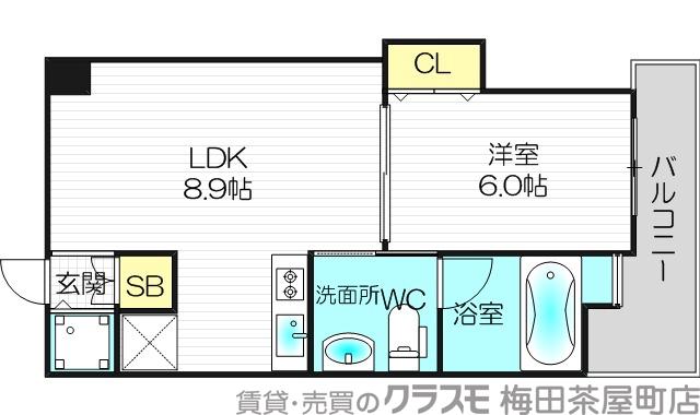 長柄西の完工年月（2006年5月）築の賃貸マンションの間取り