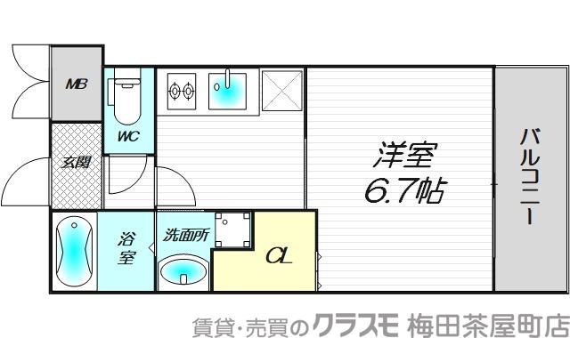 大淀南の完工年月(2016年8月)築の賃貸マンションの間取り