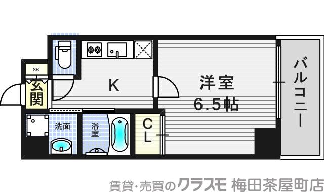 大淀南の完工年月(2016年8月)築の賃貸マンションの間取り