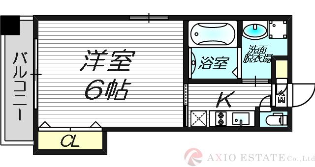 天神橋の完工年月(2008年11月)築の賃貸マンションの間取り