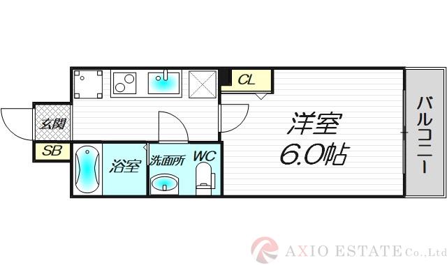 SERENiTE北浜の間取り