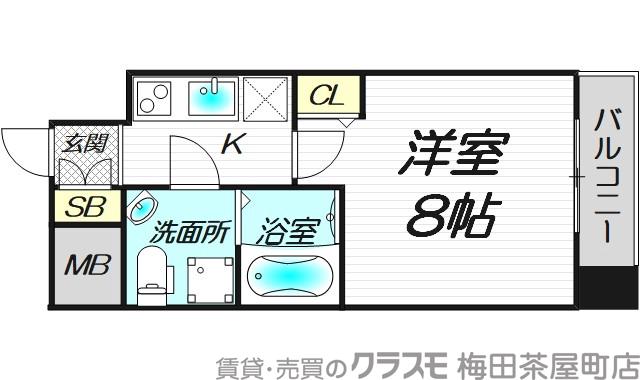 SERENiTE北浜の間取り