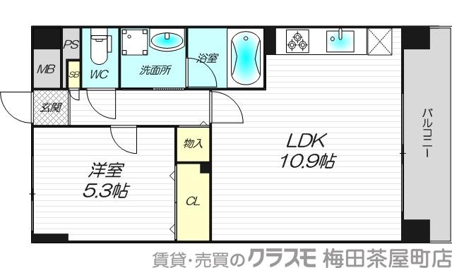 海老江の完工年月(2011年2月)築の賃貸マンションの間取り