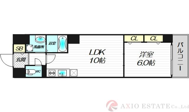 長柄中の完工年月(2022年3月)築の賃貸マンションの間取り
