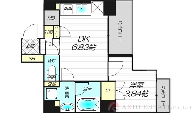 SK大阪天満宮プライマリーワンの間取り