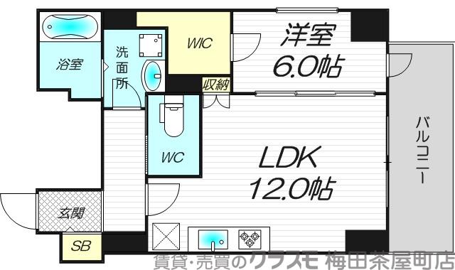 西本町の完工年月(2022年9月)築の賃貸マンションの間取り