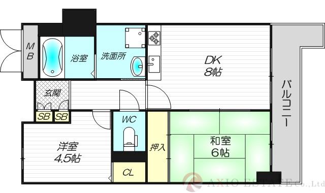 ライオンズマンション新大阪第6の間取り