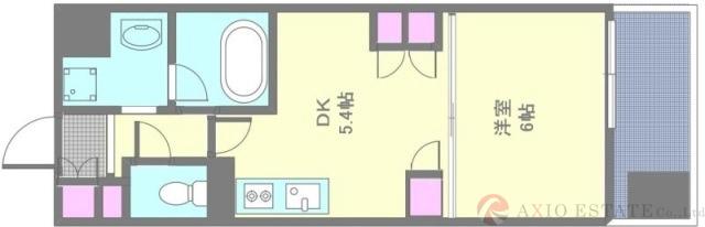 アパートメンツ江坂の間取り