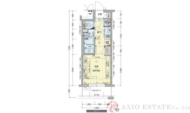 野田の完工年月(2012年9月)築の賃貸マンションの間取り