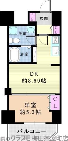 宮原の完工年月(2009年1月)築の賃貸マンションの間取り