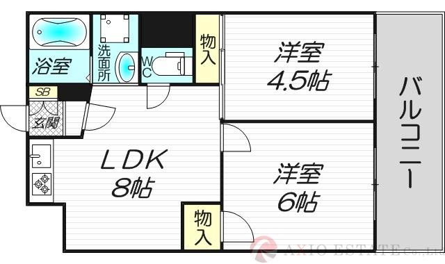 マッセ新大阪ハイツ旧館の間取り