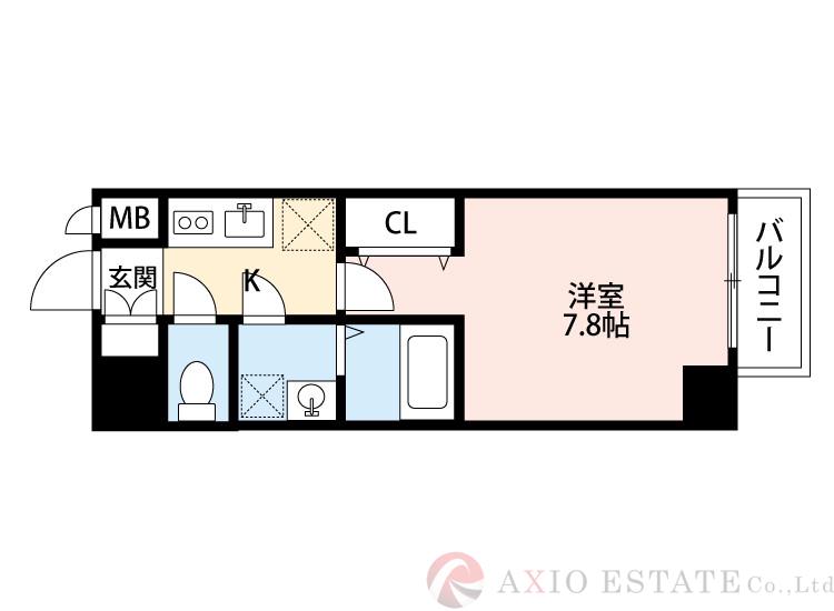 プレサンス新大阪ザ・デイズの間取り