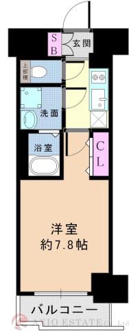 プレサンス新大阪ザ・デイズの間取り