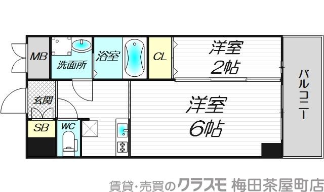兎我野町の完工年月(2016年6月)築の賃貸マンションの間取り