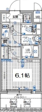 エスリード大阪梅田リュクスの間取り