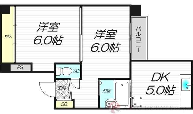 ノアーズアーク新大阪の間取り