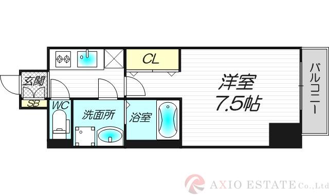 レジュールアッシュ北大阪GRAND STAGEの間取り